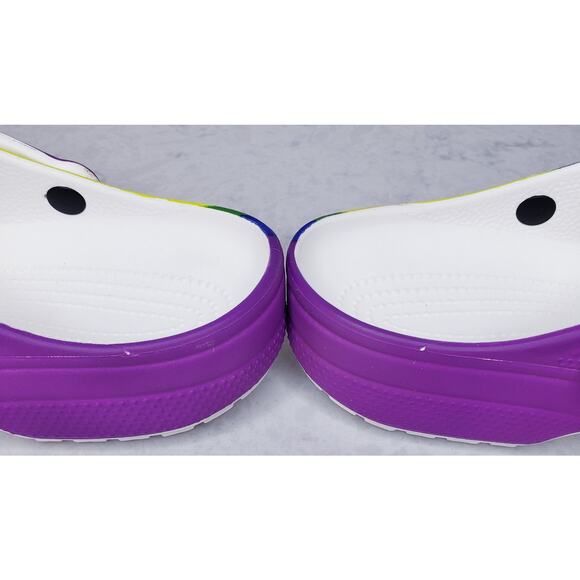 Crocs Classic Clogs Rainbow Dye Multicolor Men\'s Size 12 Comfort Slip On Shoes main image 11